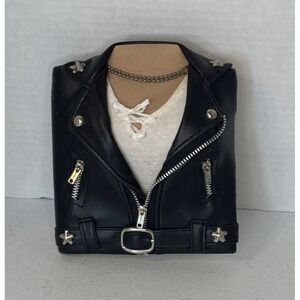 Vintage Outfit Motorcycle Jacket Cover Address Book Grunge Y2K